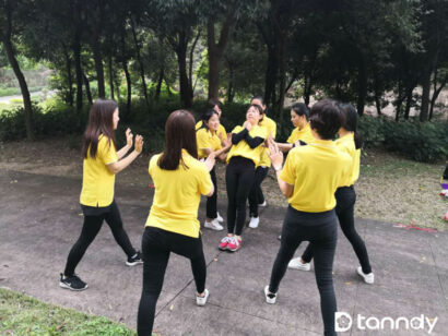 Tanndy whole team had a wonderful spring outing in Lotus Hill-7 team game