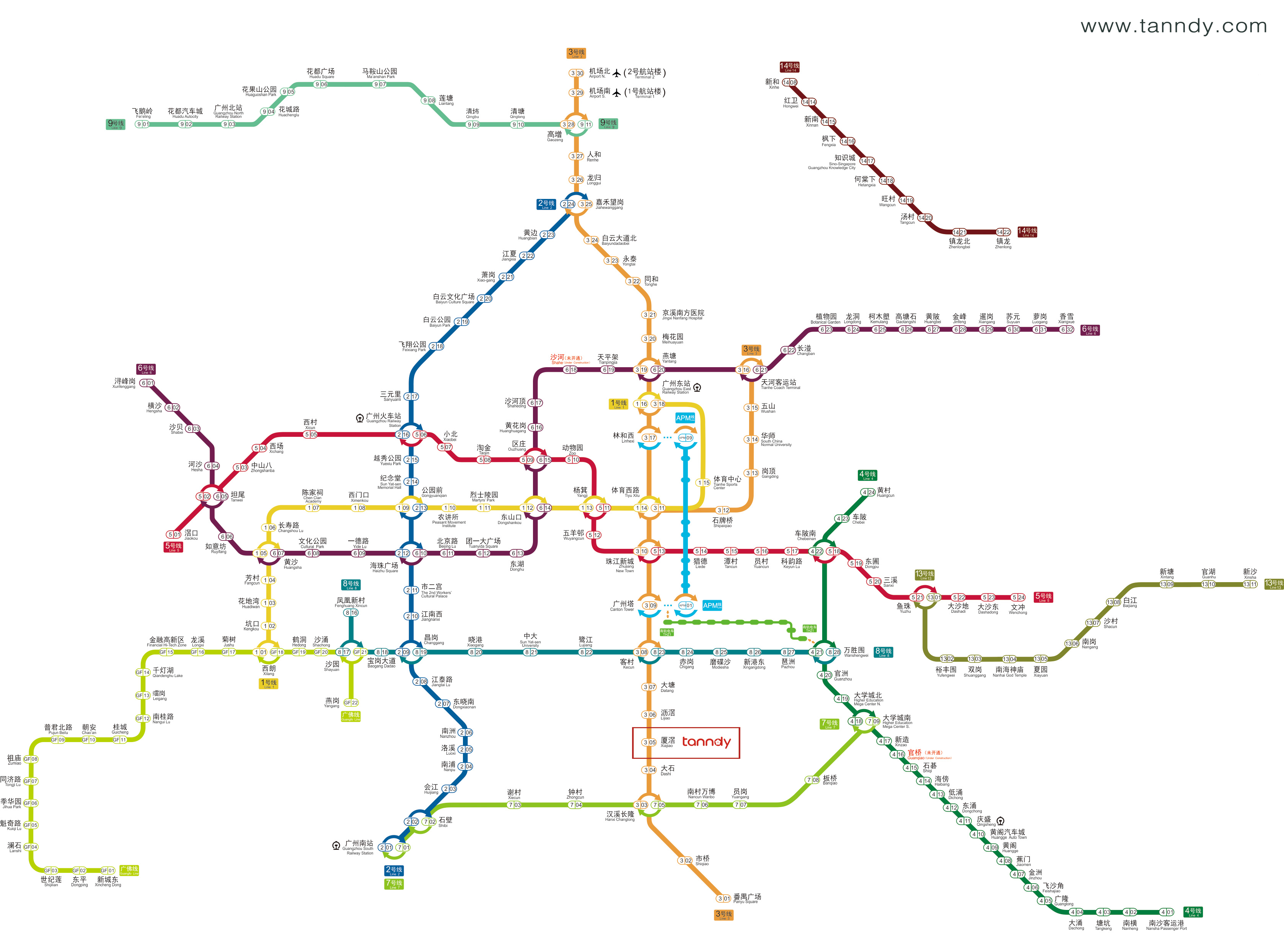 Guangzhou-metro-map