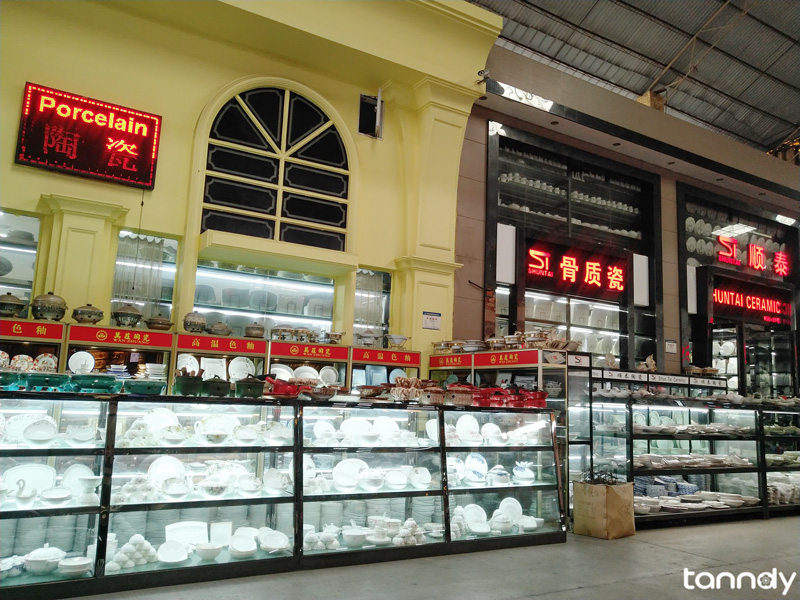 buying hotel supplies from China - porcelain shop