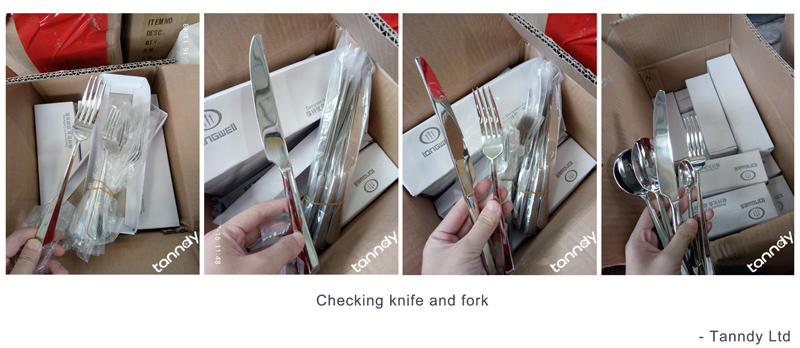 inspect knife and fork