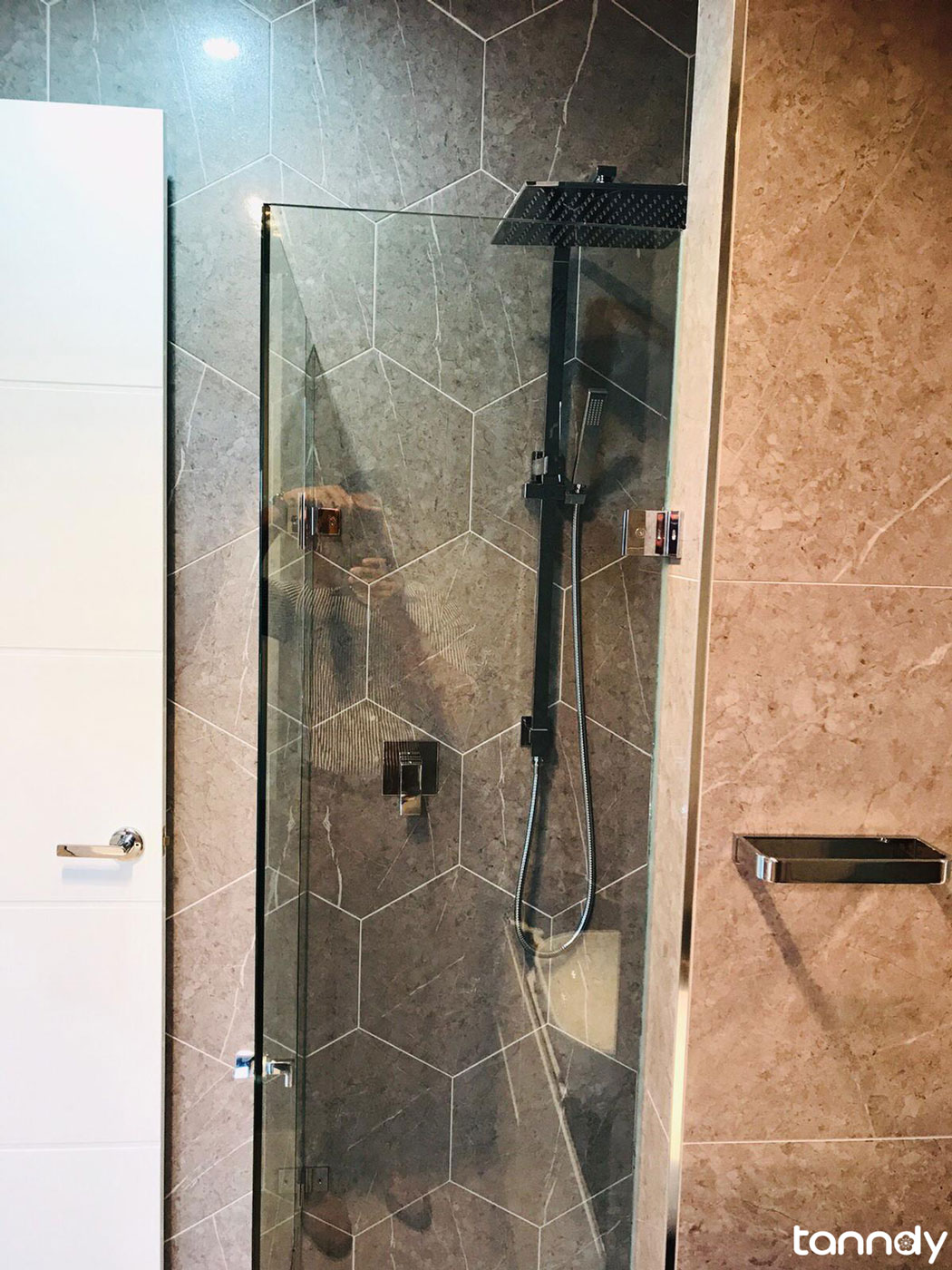 shower in bathroom