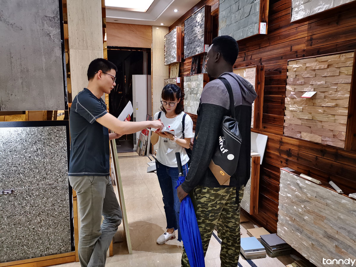 Buying tiles market in China