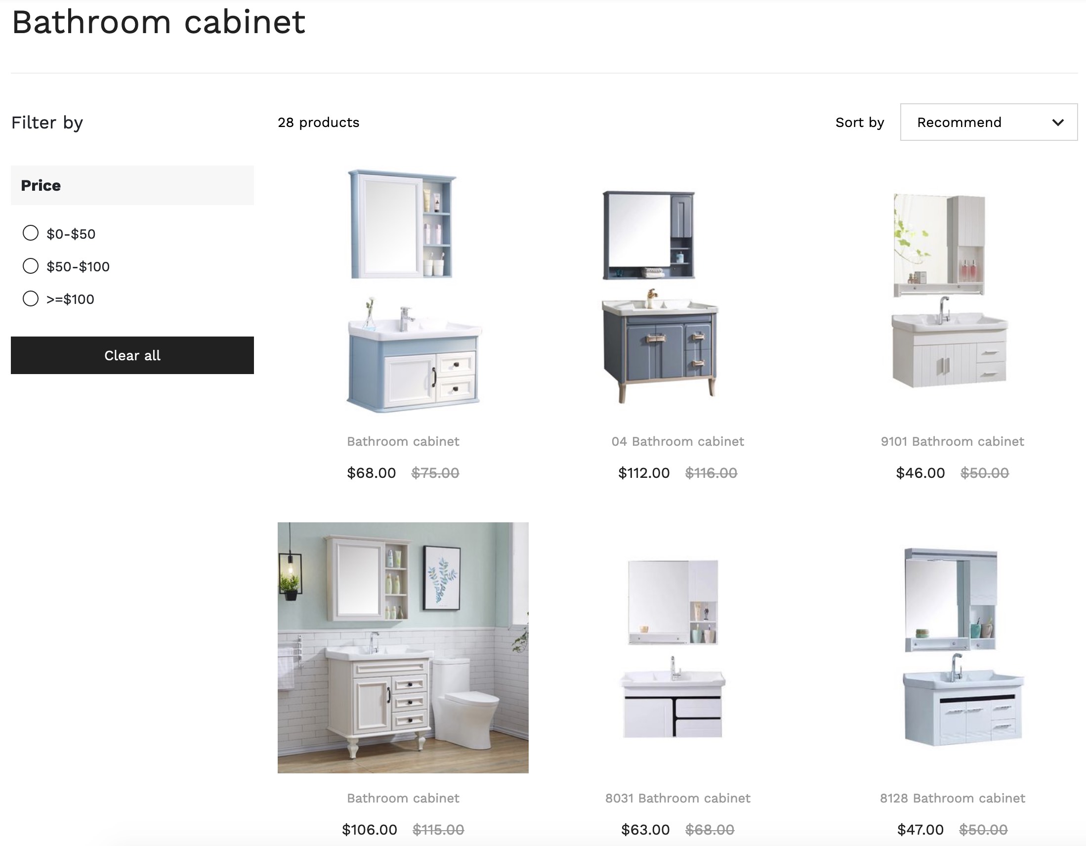 bathroom cabinet online shopping