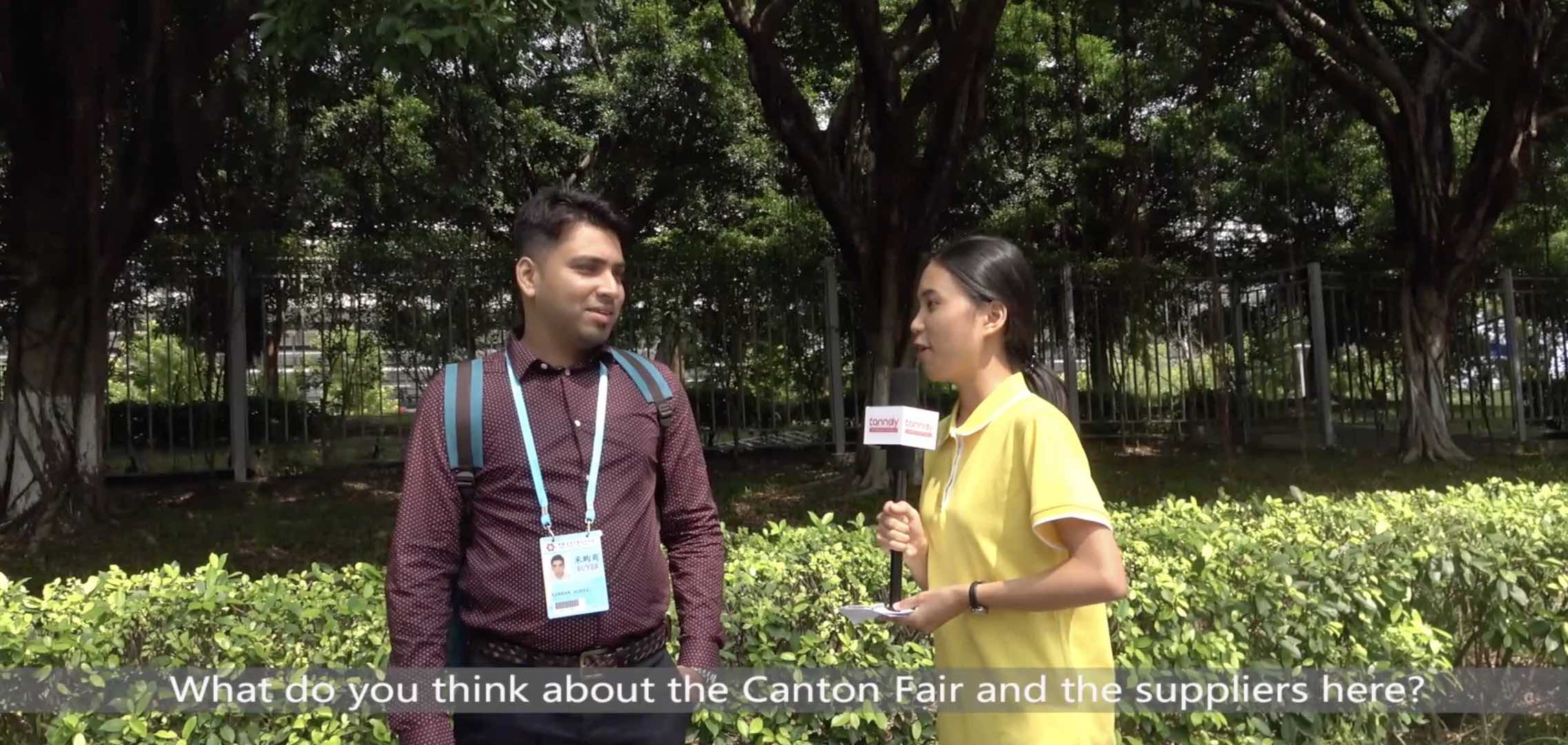 126th Canton Fair interview 2 126th Canton Fair visitor interview