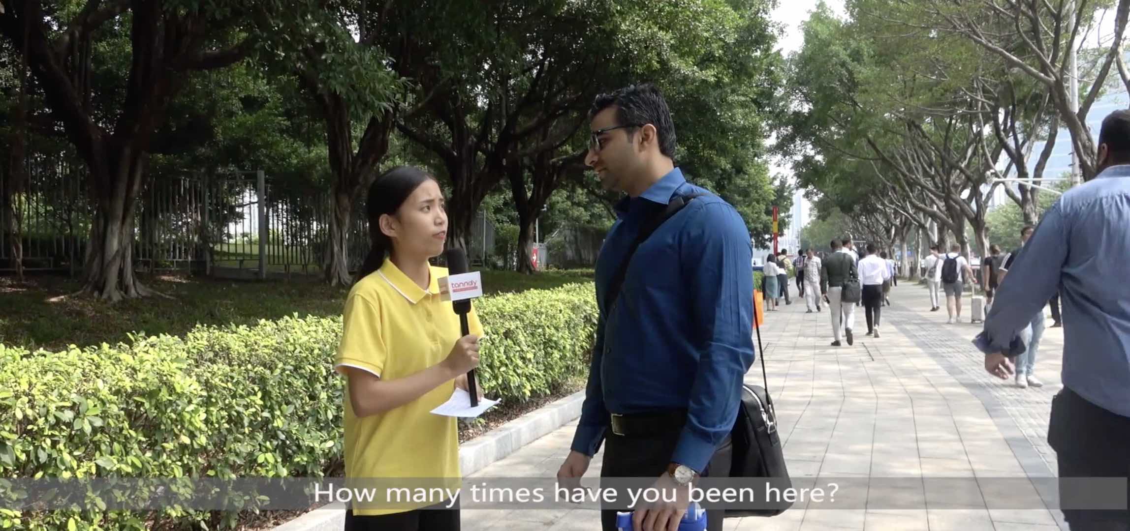126th Canton Fair interview 3 126th Canton Fair visitor interview