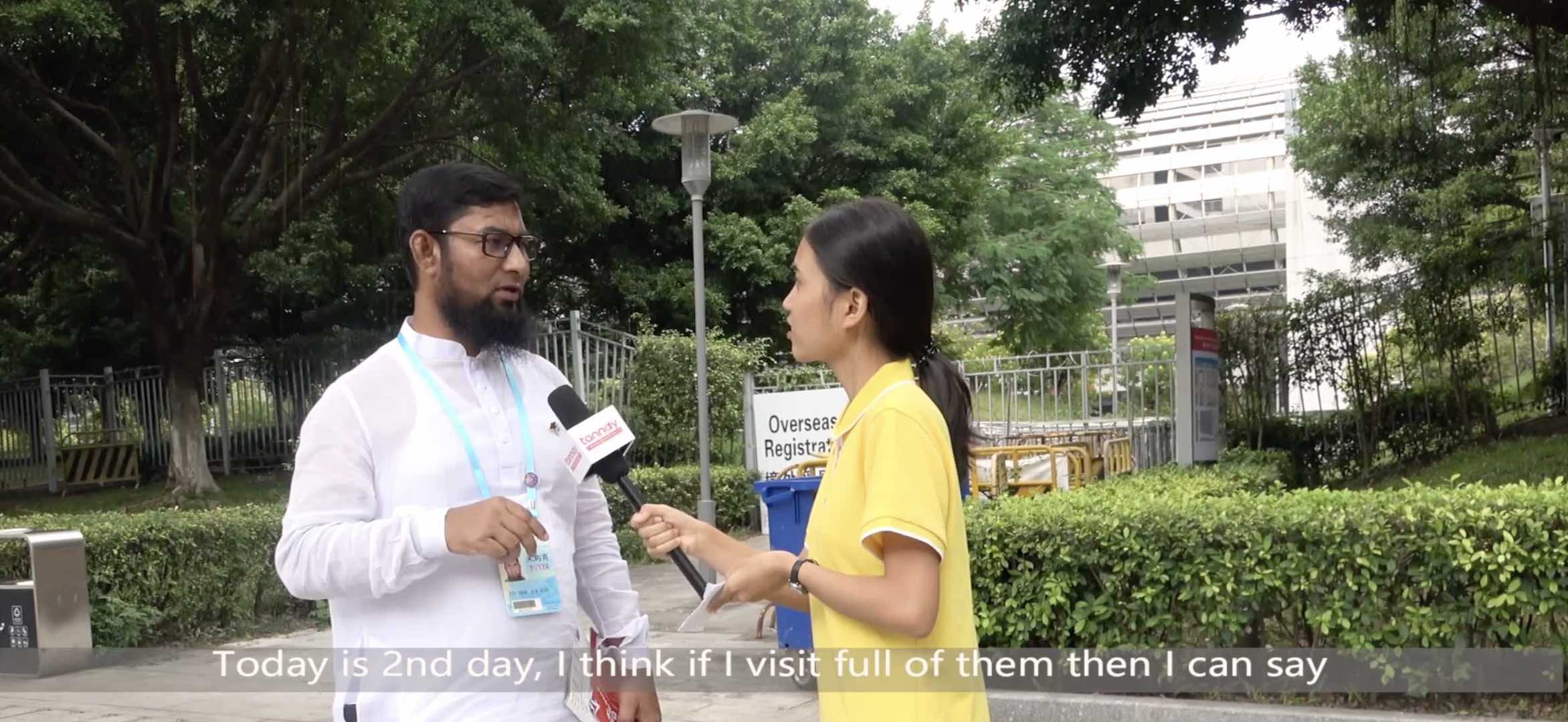 126th Canton Fair interview 6 126th Canton Fair visitor interview