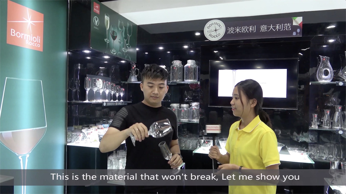 The cup is made of acrylic and won't break The cup is made of acrylic and won't break