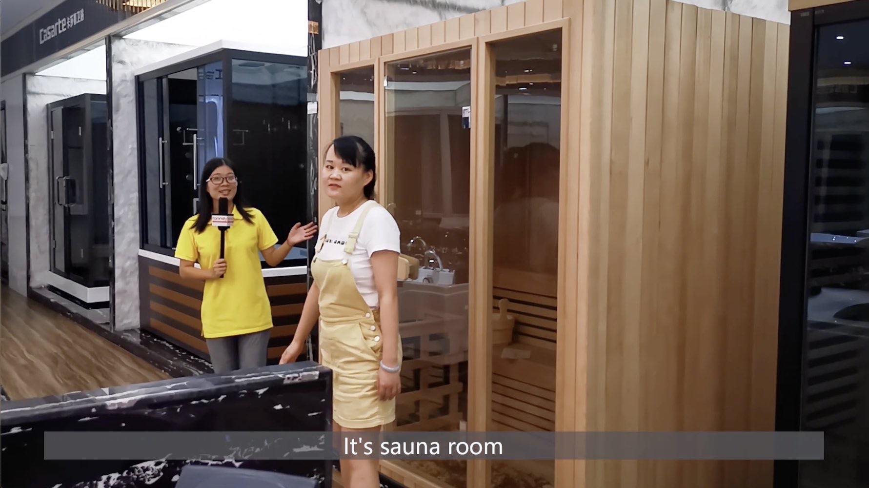 check sauna room in sanitary market