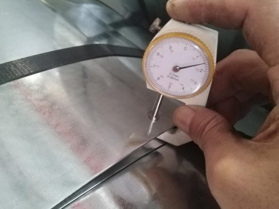 Hot galvanized steel roll inpsection