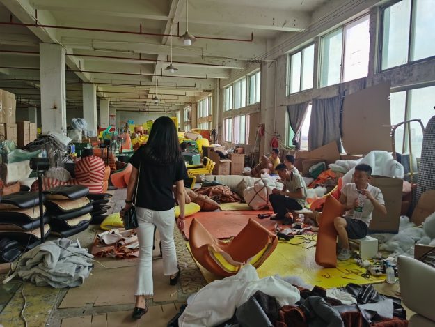 Visiting Furniture Factory in Foshan China