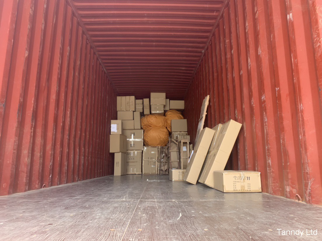 Goods in the container