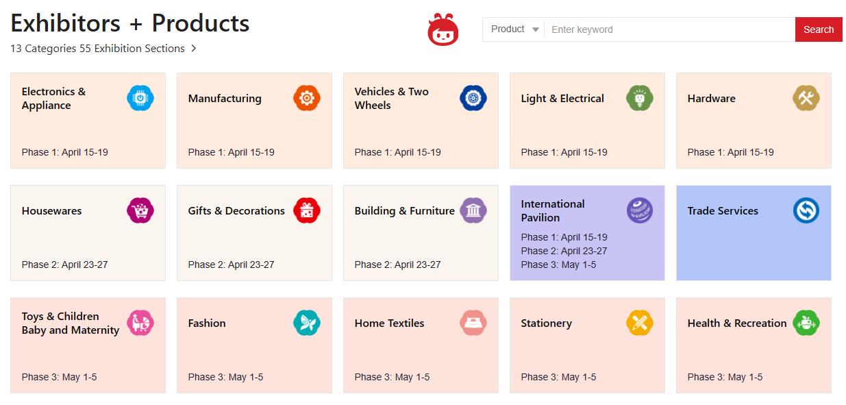 Canton Fair Exhibitors and products 2024