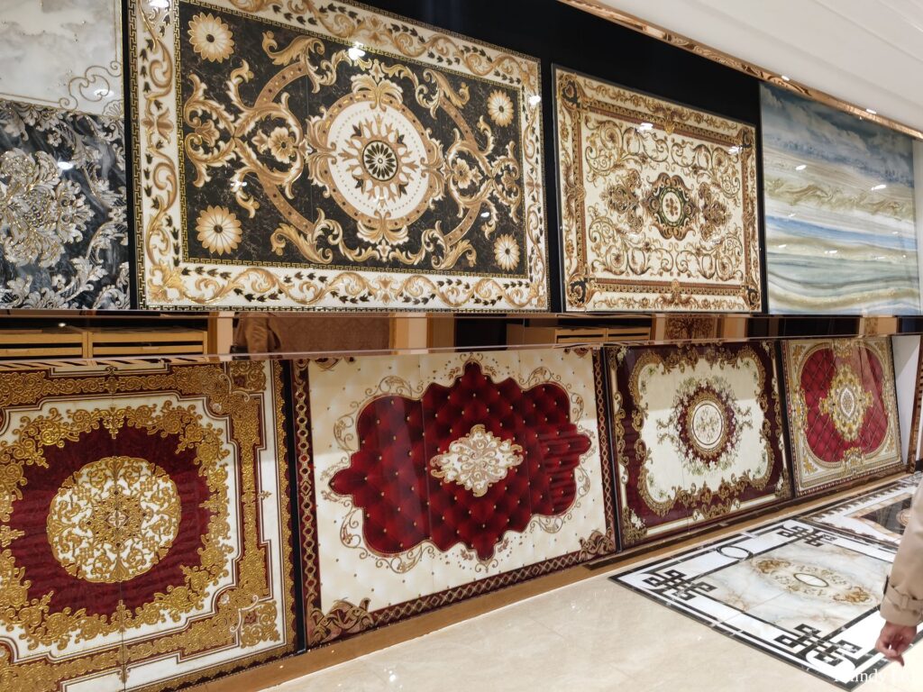 creative tiles with classic painting style